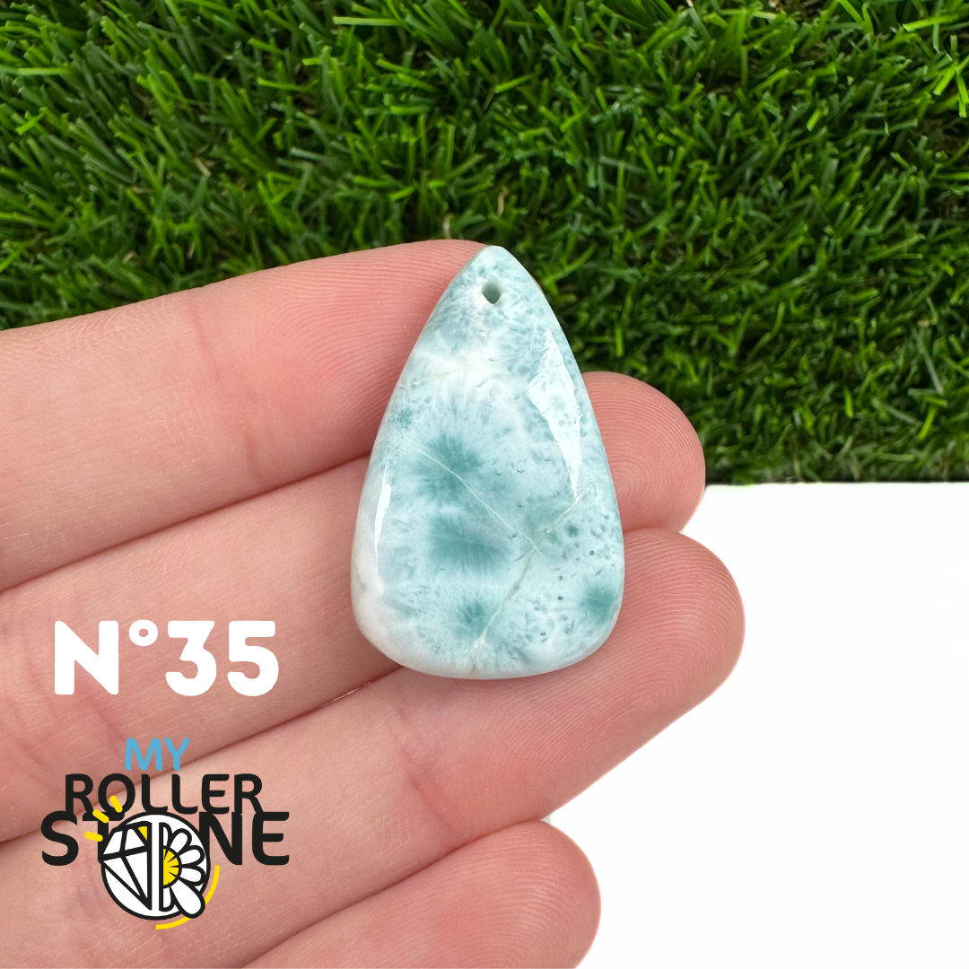 Pendentif Larimar 5A percé