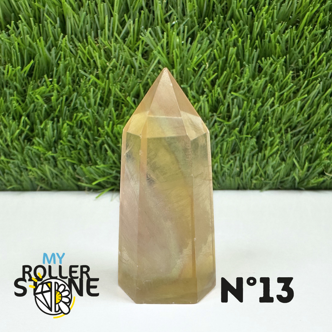 Pointes Pierre Fluorite Arc-en-Ciel Pastel