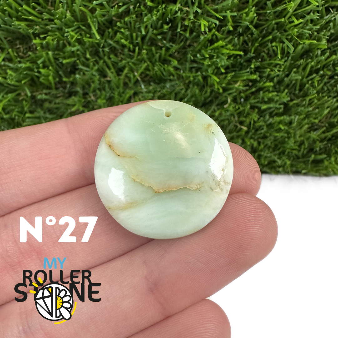 Pendentif Chrysoprase Percé