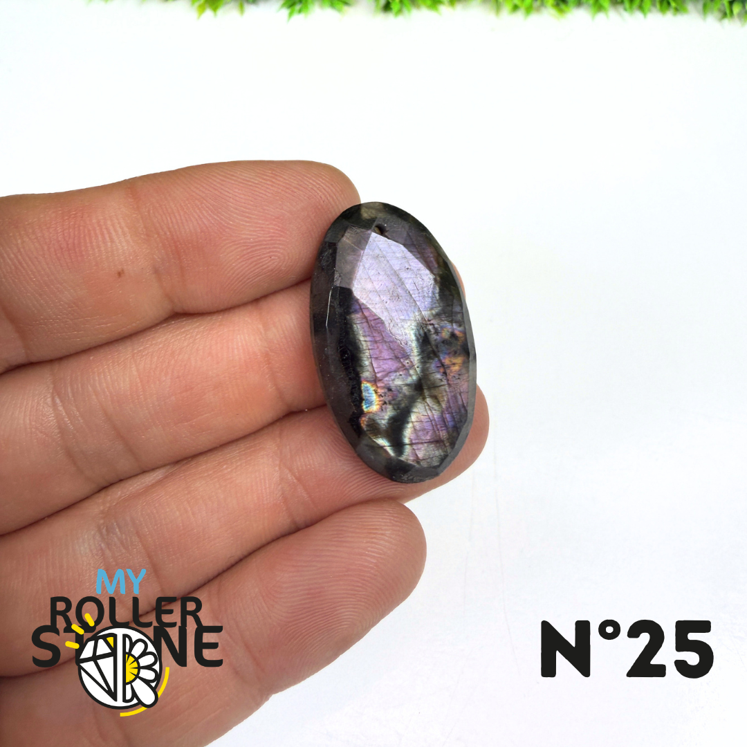 Pendentif Percé Spectrolite Violette