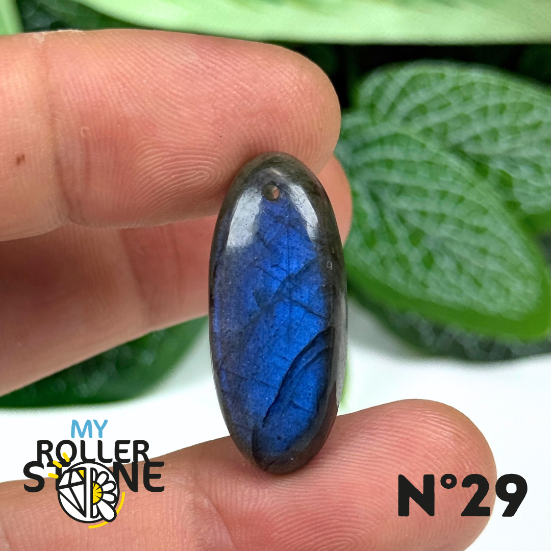Pendentif Labradorite Blue fire percé 7A