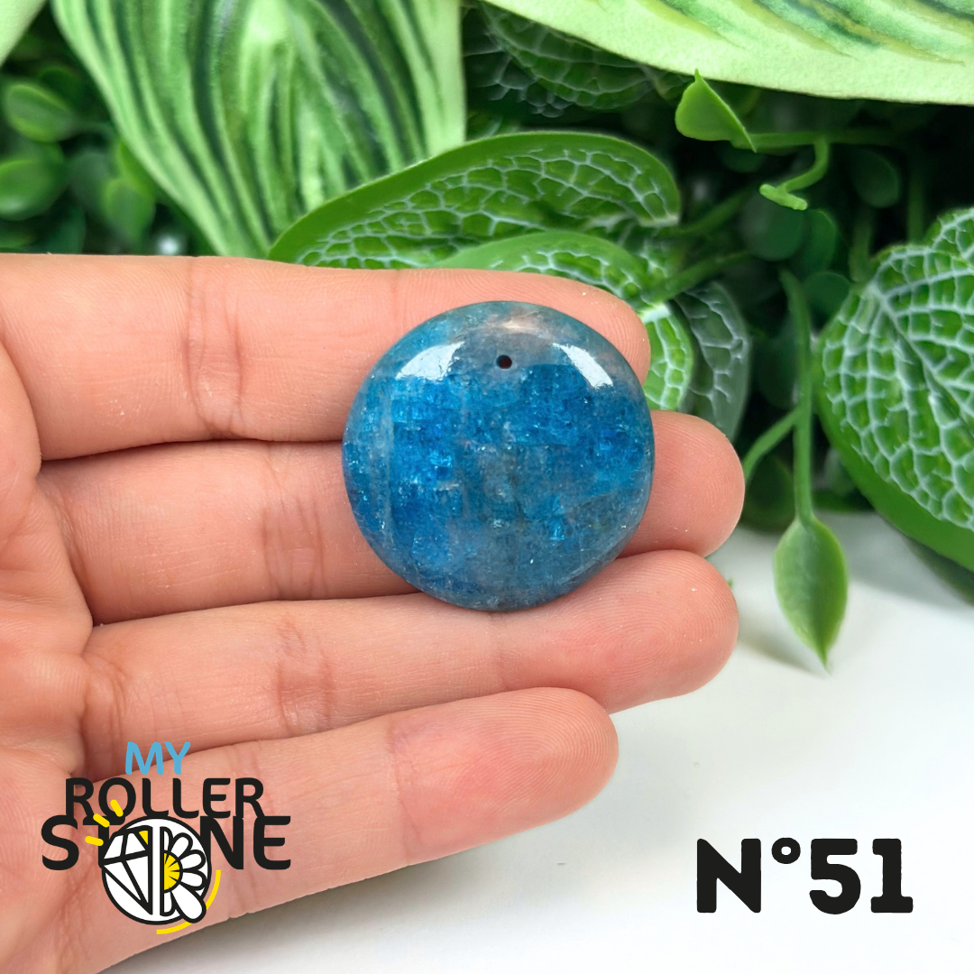 Pendentif Apatite bleue 5A