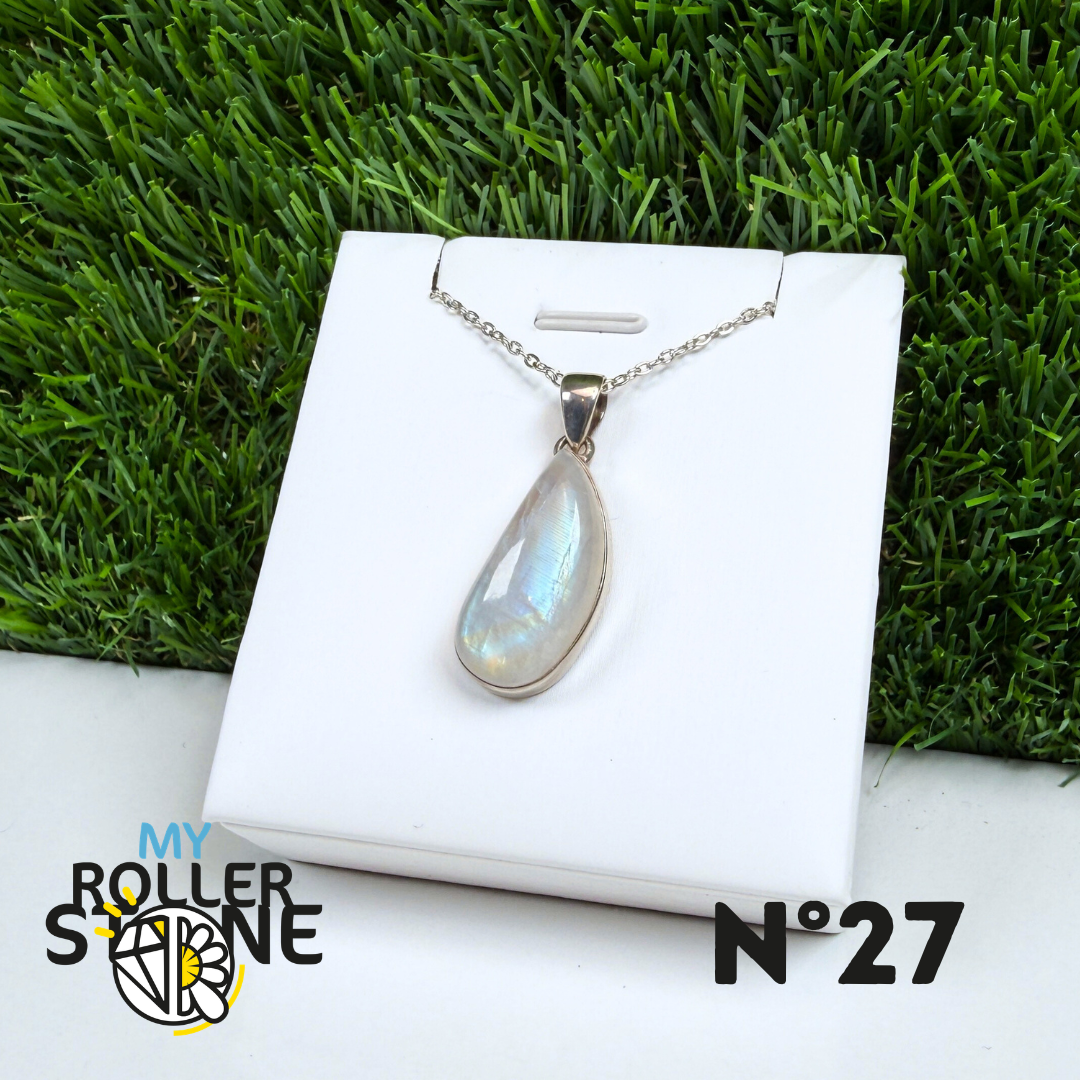 Pendentif Pierre de Lune Argent #27