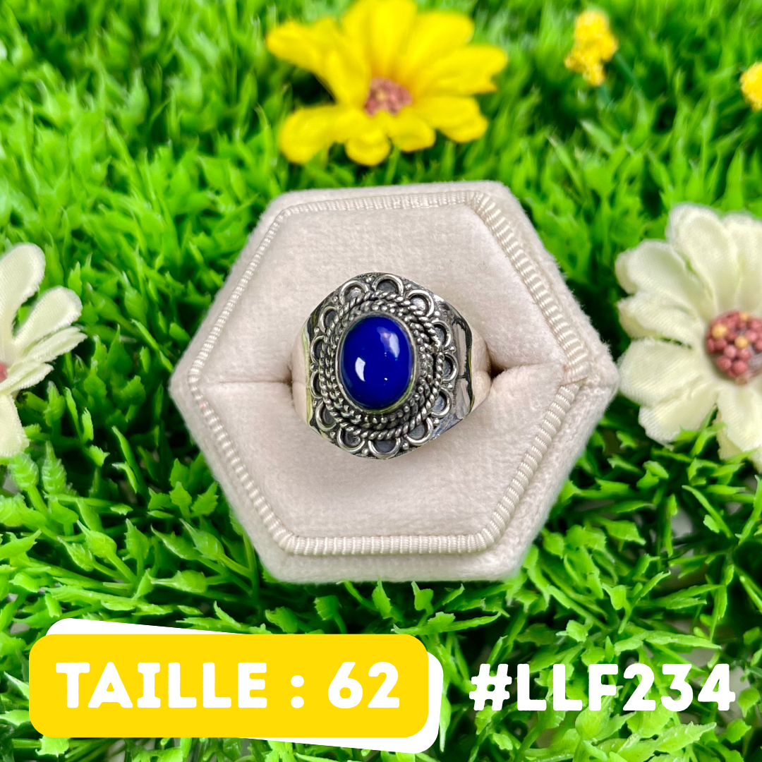 Bague Argent 925 Lapis Lazuli #LLF234