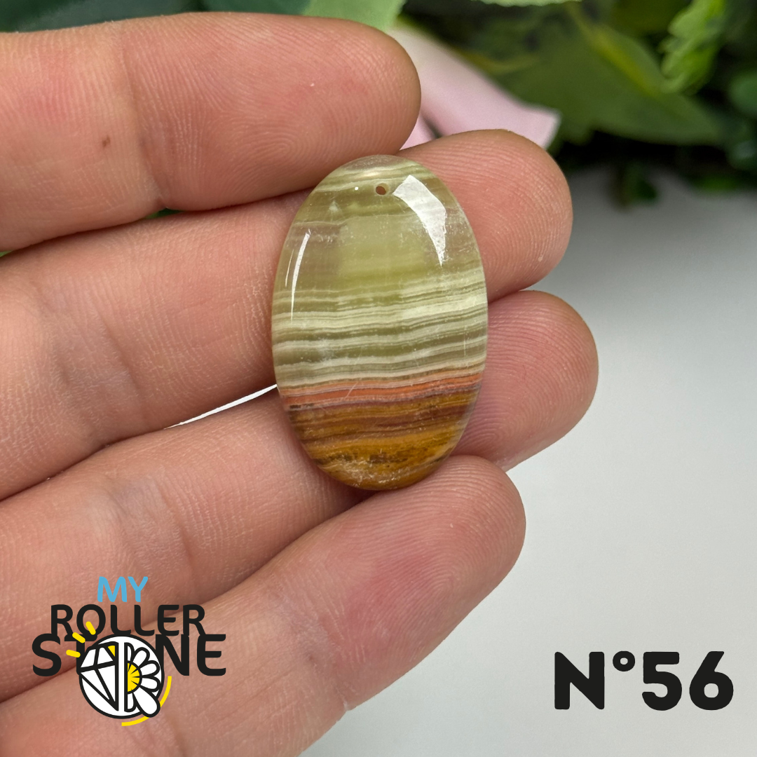 Pendentif Calcite Verte 5A Percé