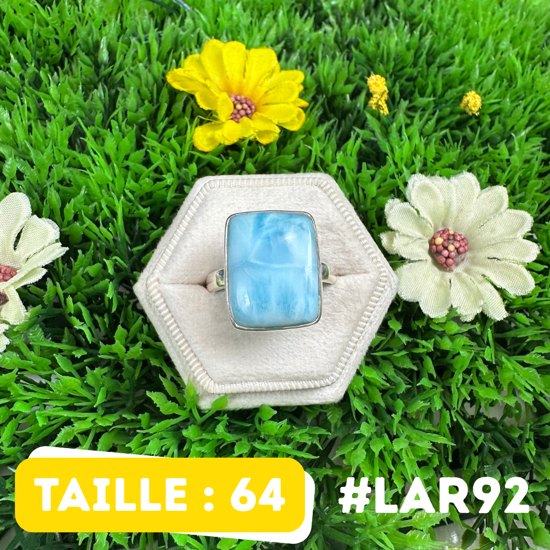 Bague Argent 925 Larimar #LAR92