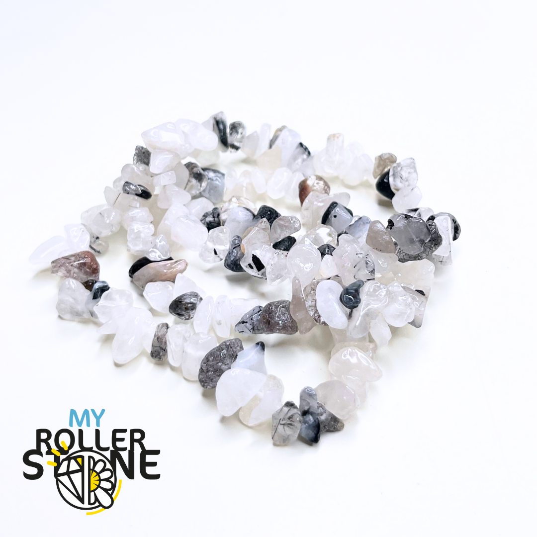 Bracelet Quartz Tourmaline Chips