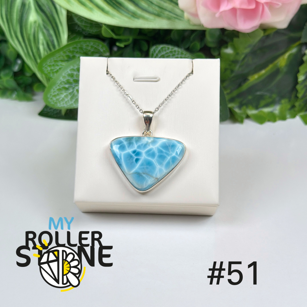 Pendentif argent larimar #IP51