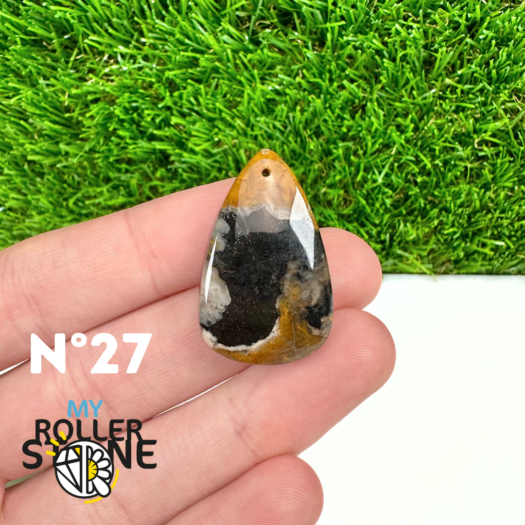 Pendentif Agate Racine de Palmier