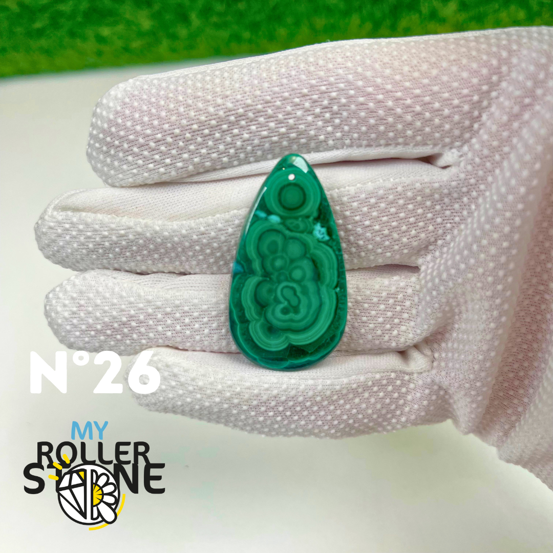 Pendentif Malachite 5A percé