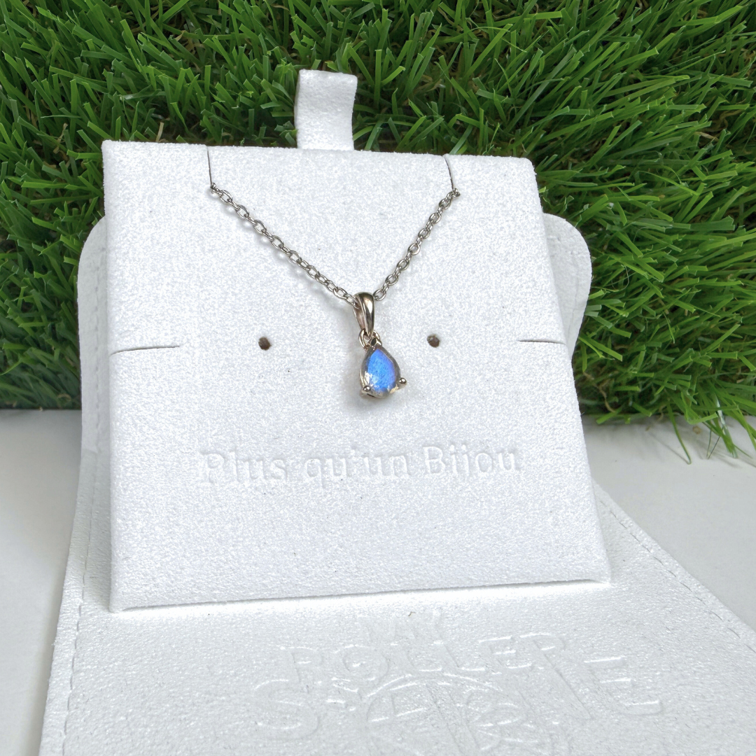 Pendentifs Solitaire Labradorite Poire