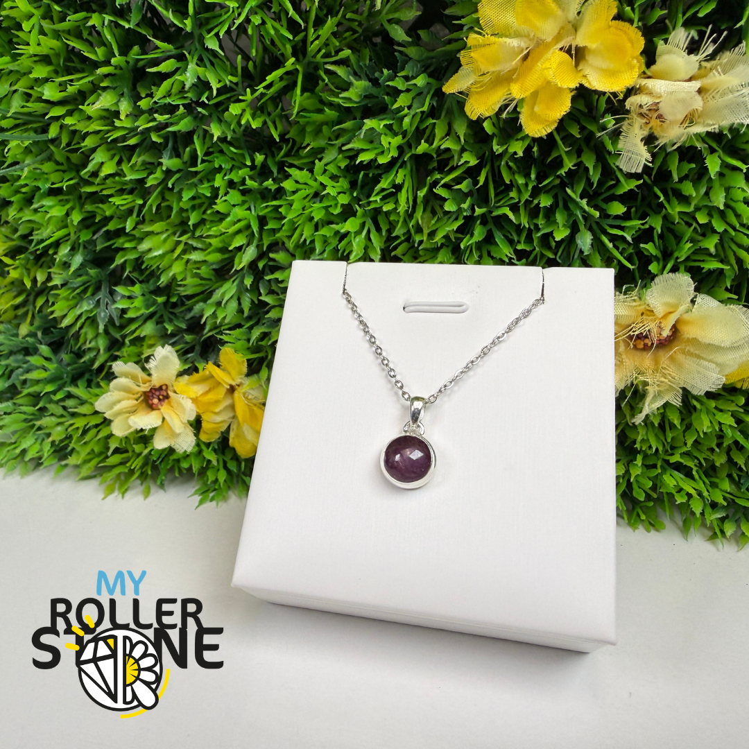 Pendentif Rubis Étoilé Argent 925 – RBSP192