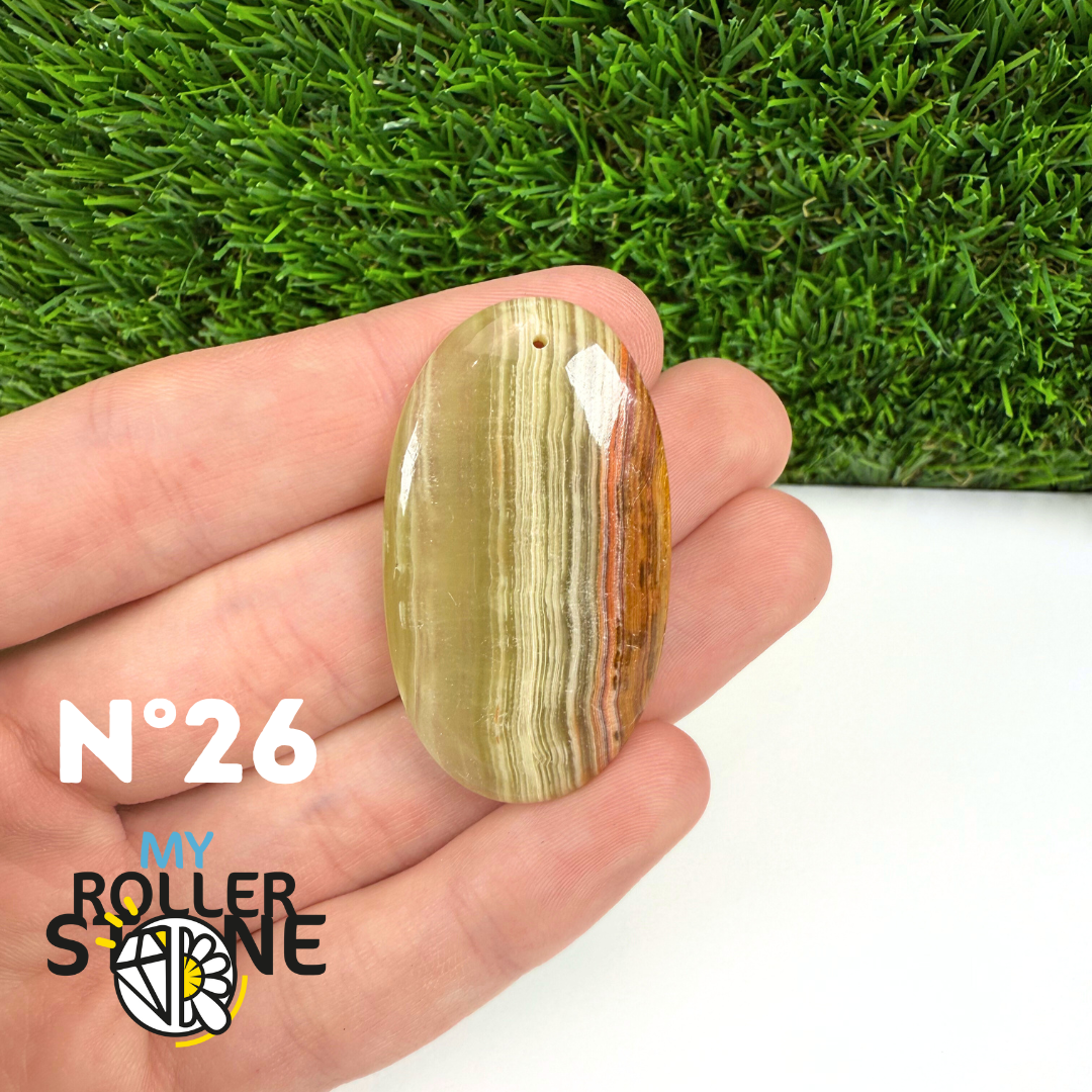 Pendentif Calcite Verte 5A Percé