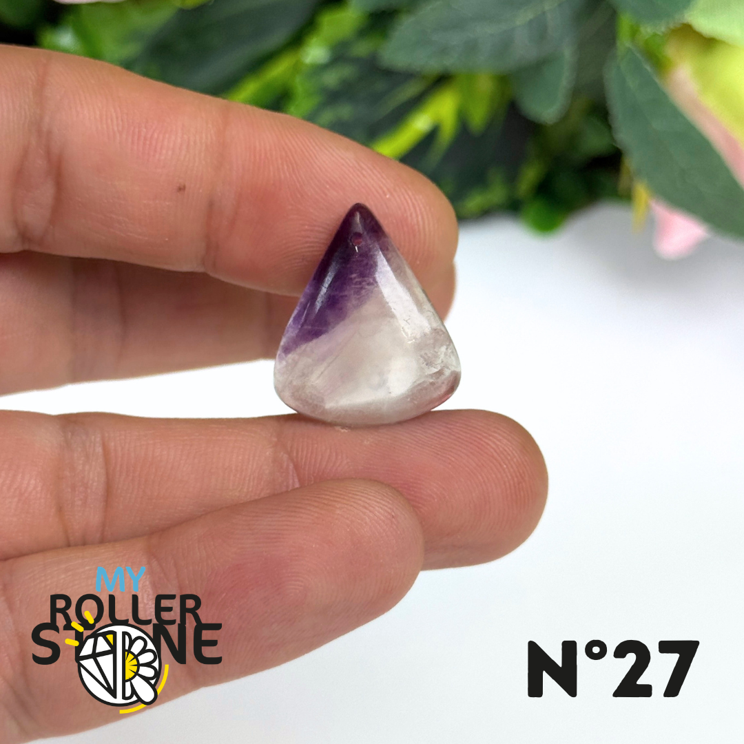 Pendentif percé Fluorite Arc-en-Ciel 5A