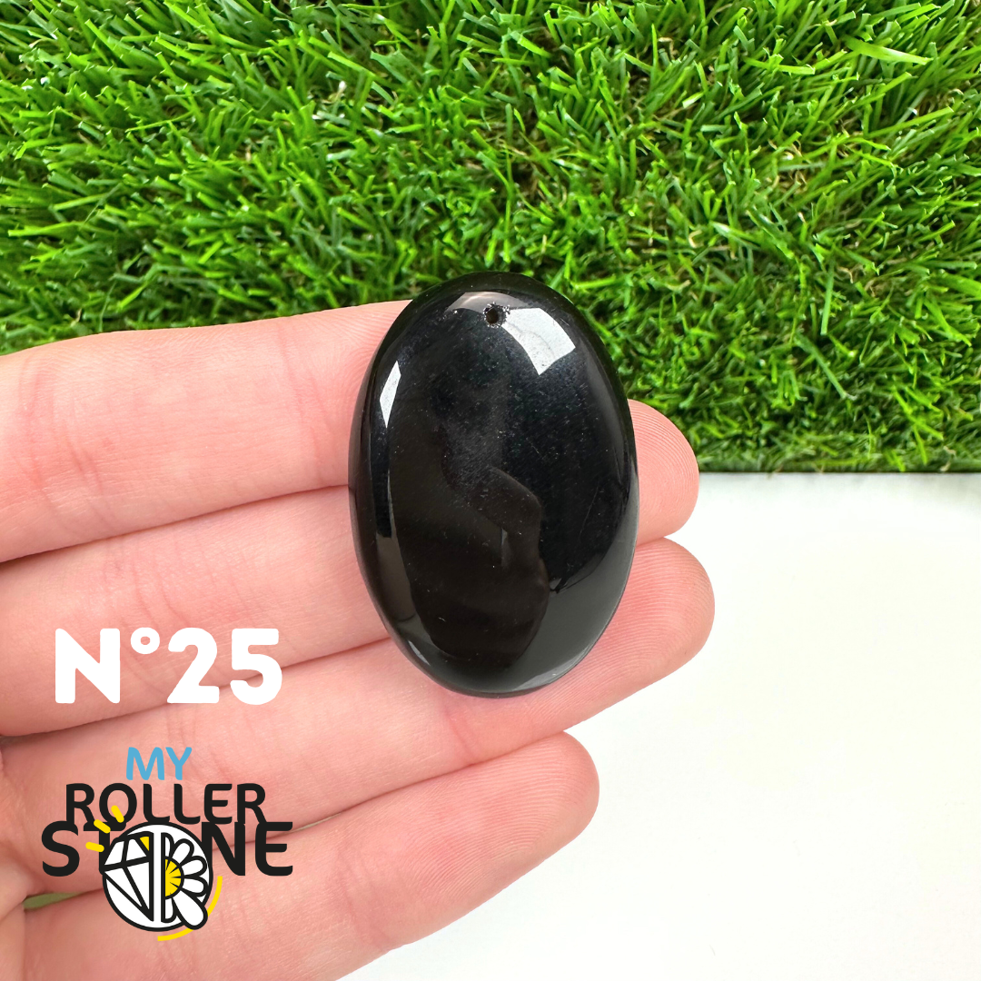 Pendentif Percé Tourmaline Noire