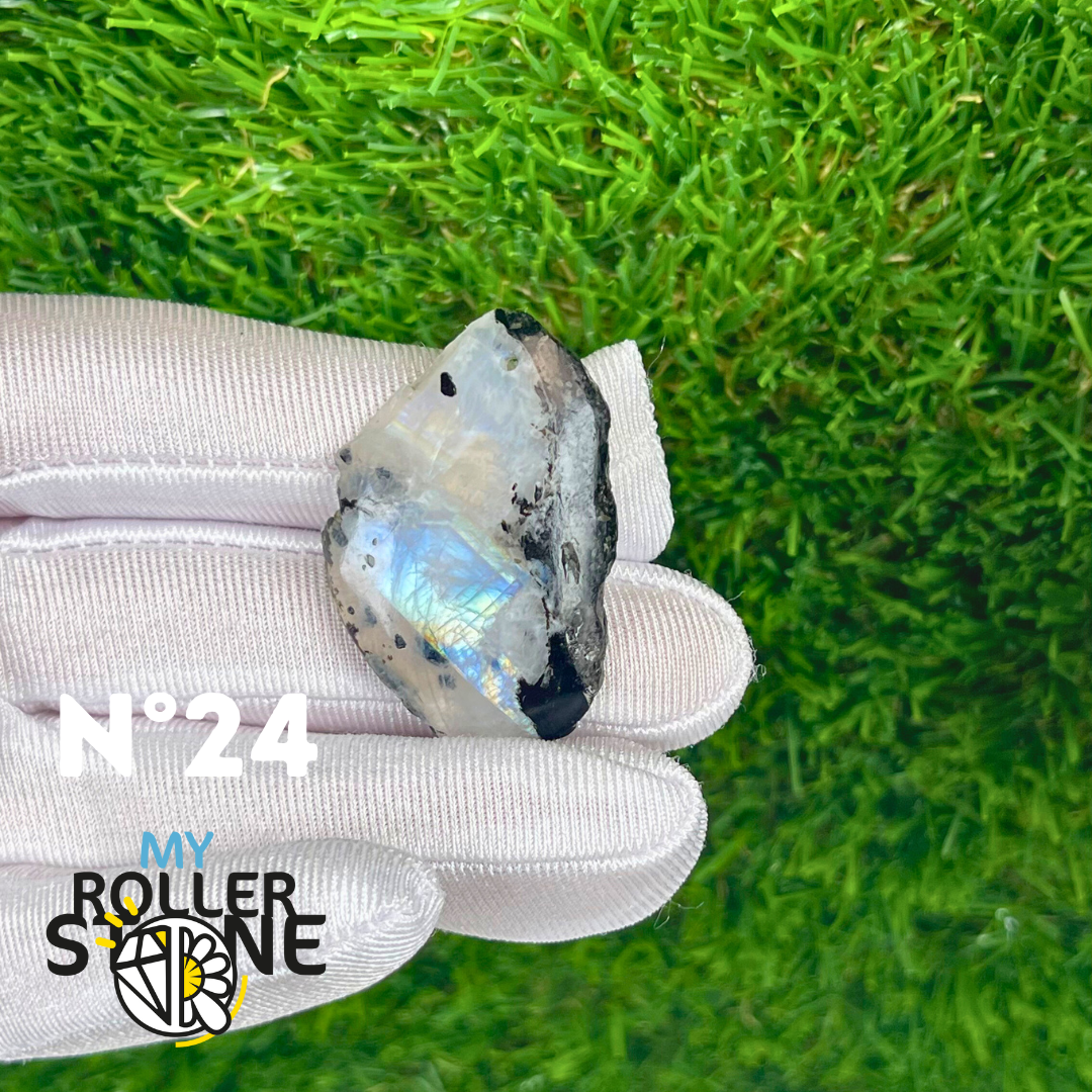 Pendentif Percé Pieristérite tranche semi brute 5A