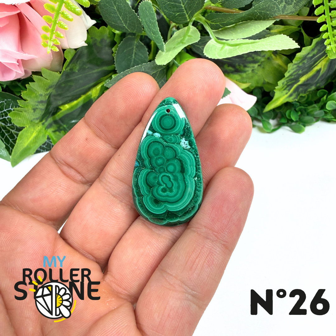 Pendentif Malachite Percé 5A