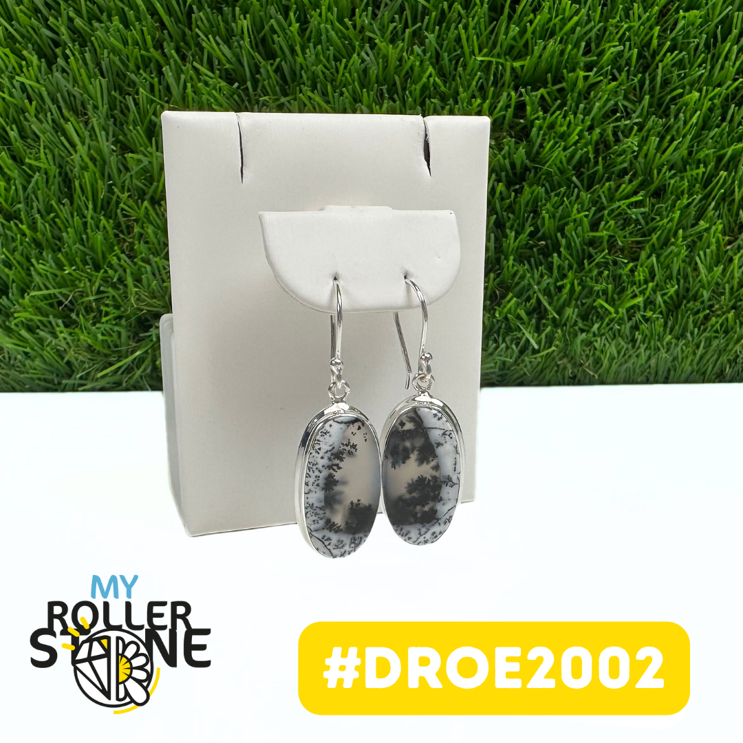 Boucles d'Oreilles Opale Dendritique #DROE2002