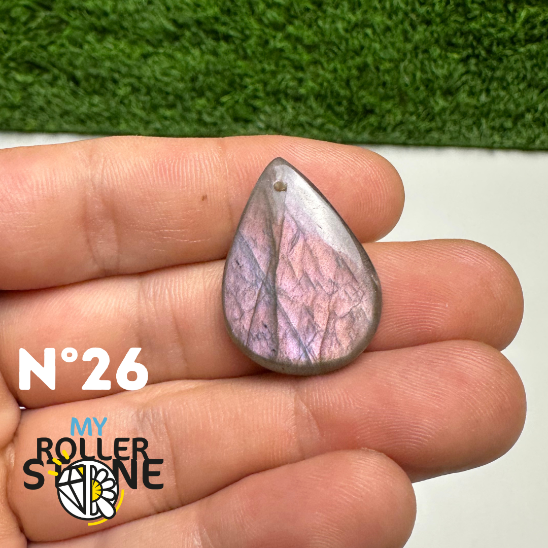 Pendentifs Labradorite Violette forme Libre 5A