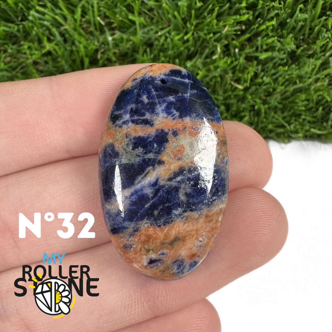 Pendentifs Sodalite Orange Forme Libre 5A