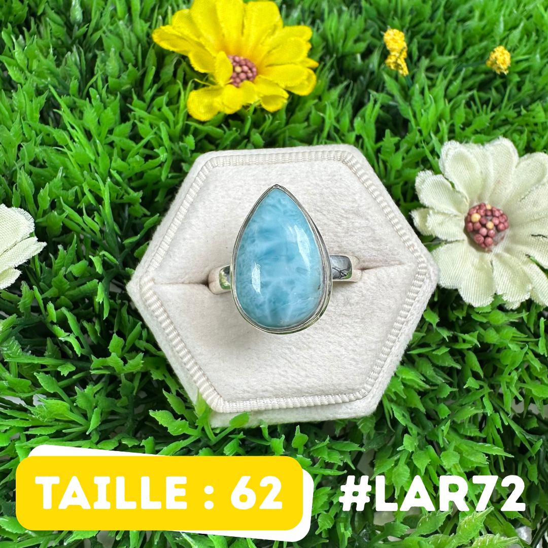 Bague Argent 925 Larimar #LAR72