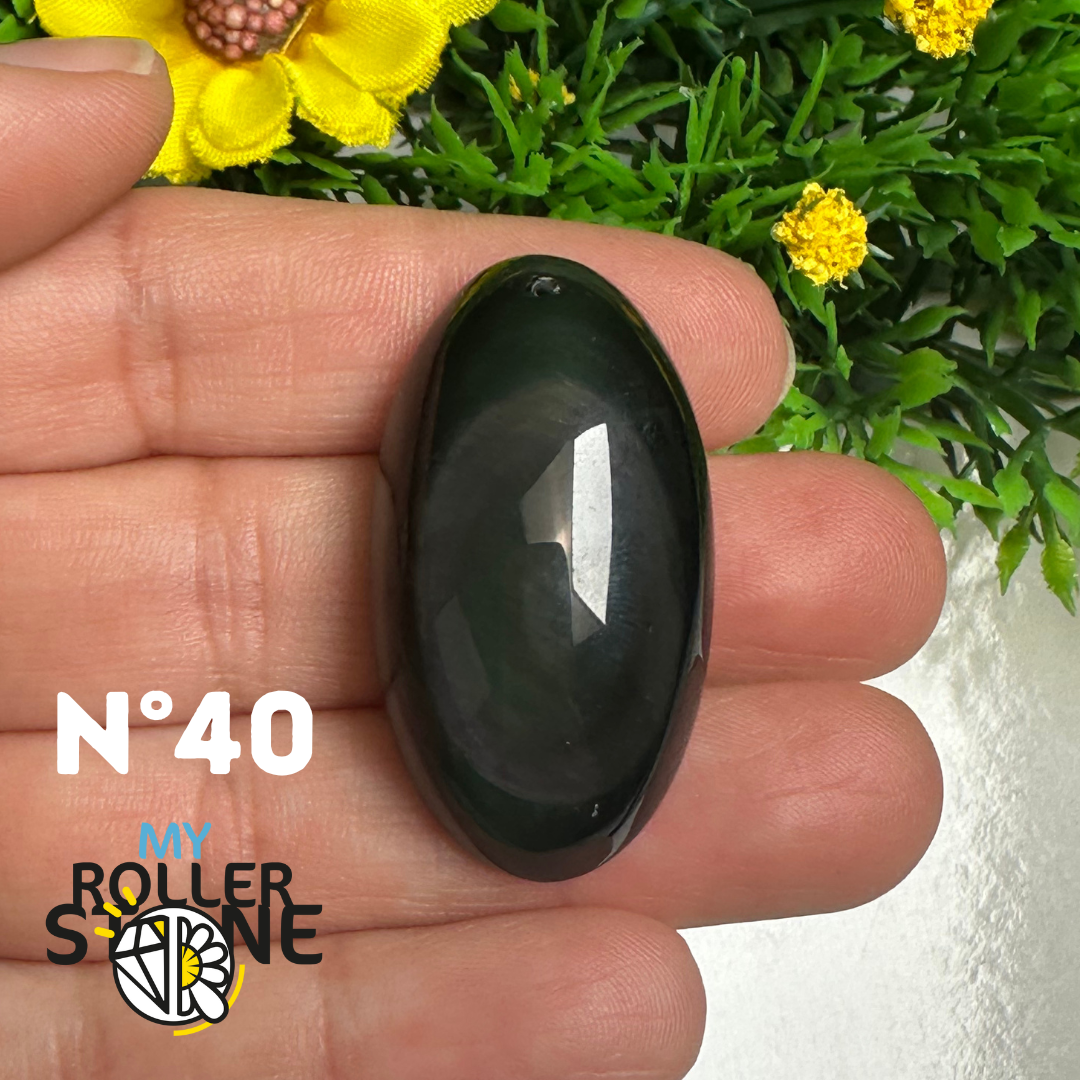 Pendentif Obsidienne Arc-en-Ciel 5A (Oeil céleste)