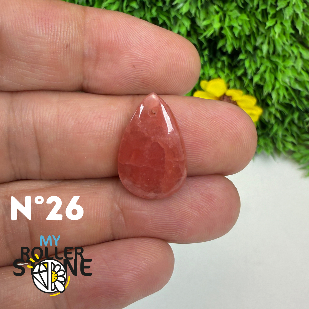 Pendentif percé Rhodochrosite Qualité gemme