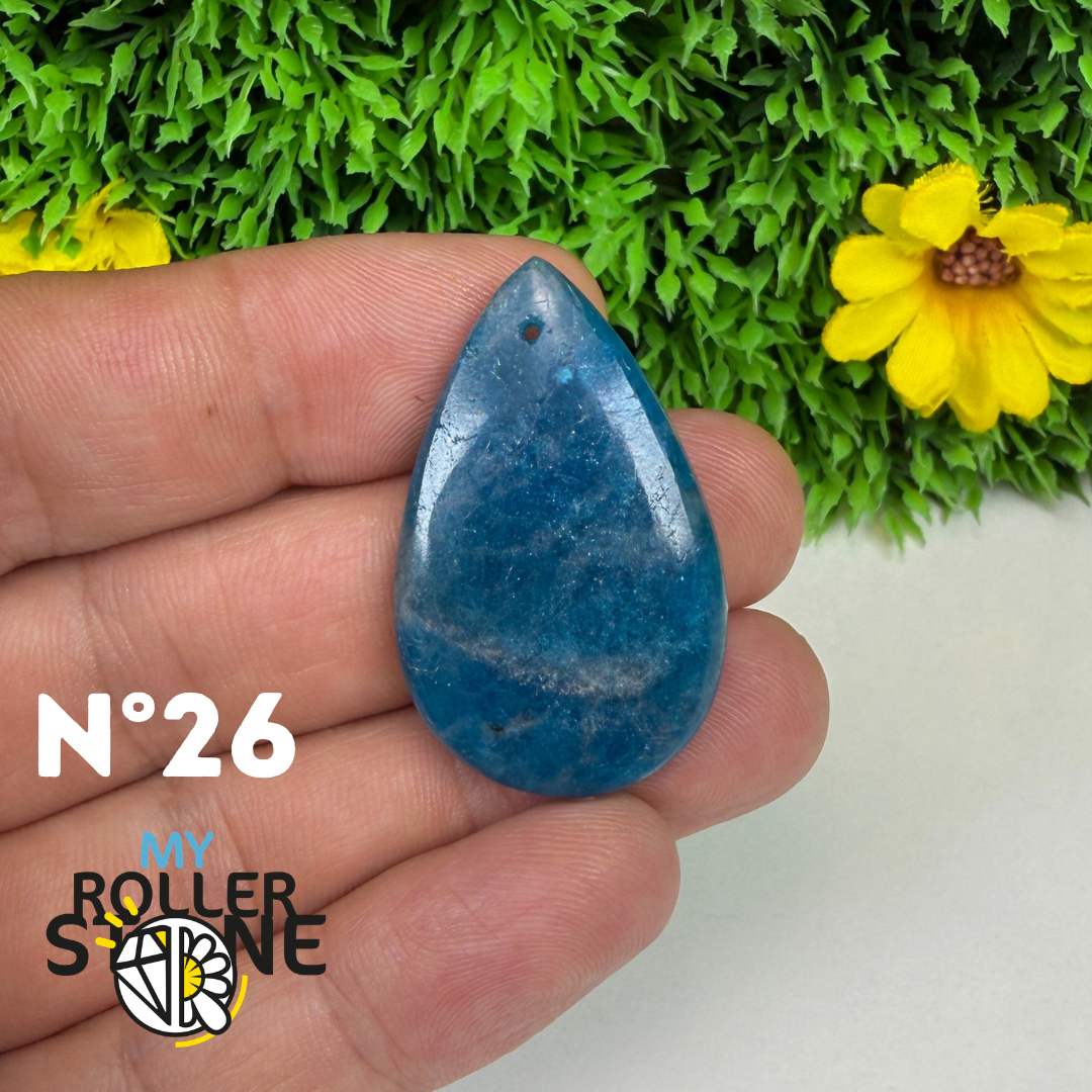 Pendentif Apatite bleue 3A