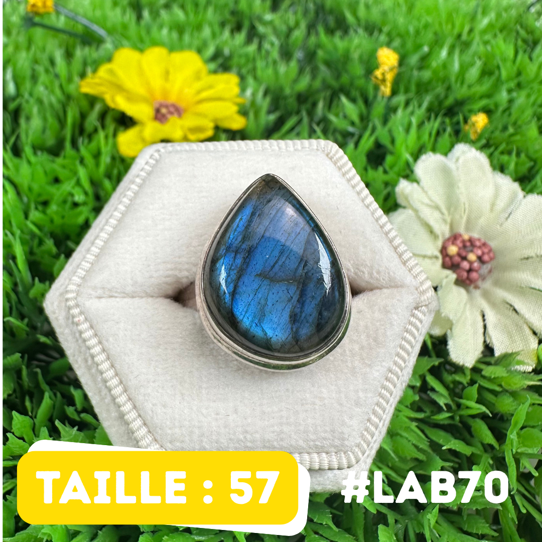 Bague Labradorite Bluefire #LAB70