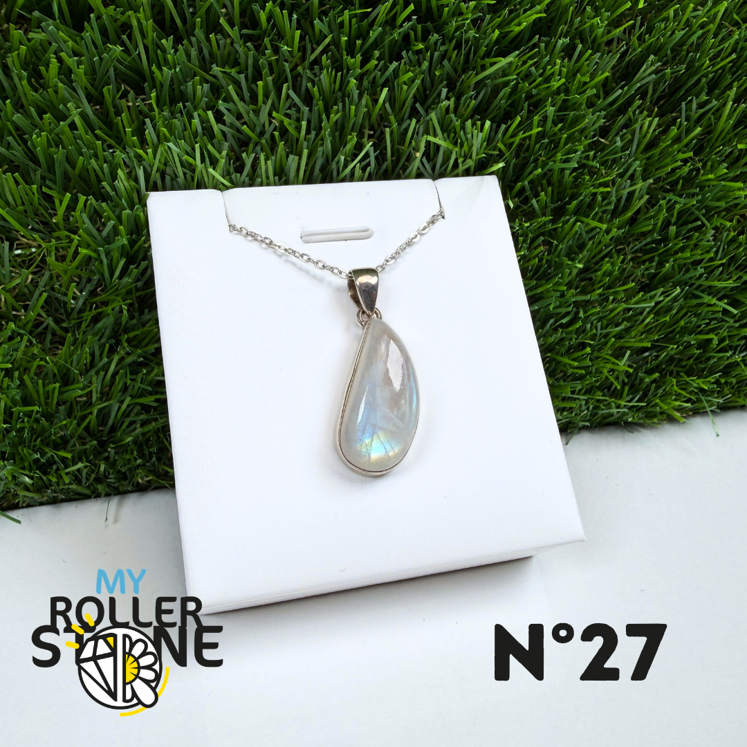 Pendentif Pierre de Lune Argent #27
