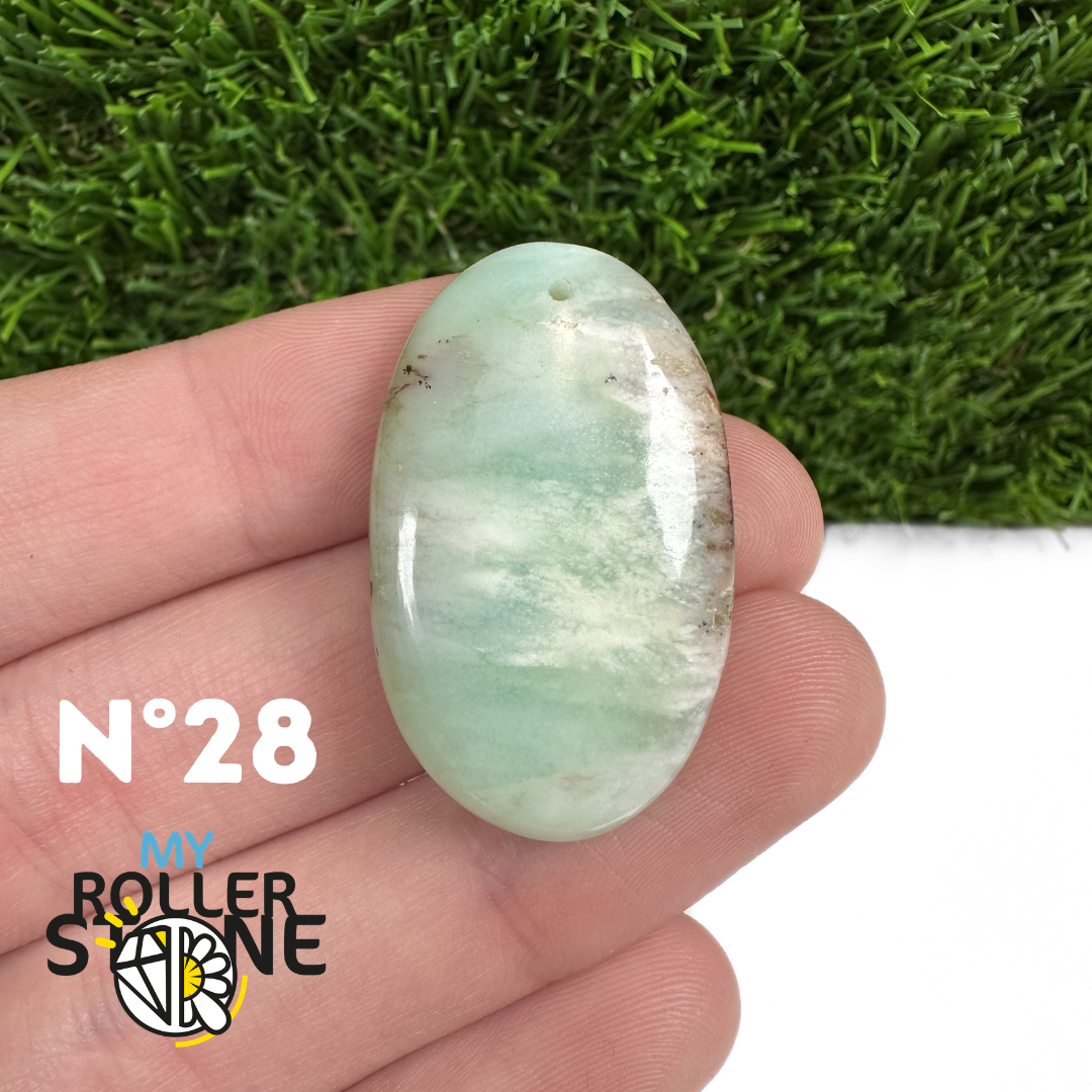 Pendentif Chrysoprase Percé