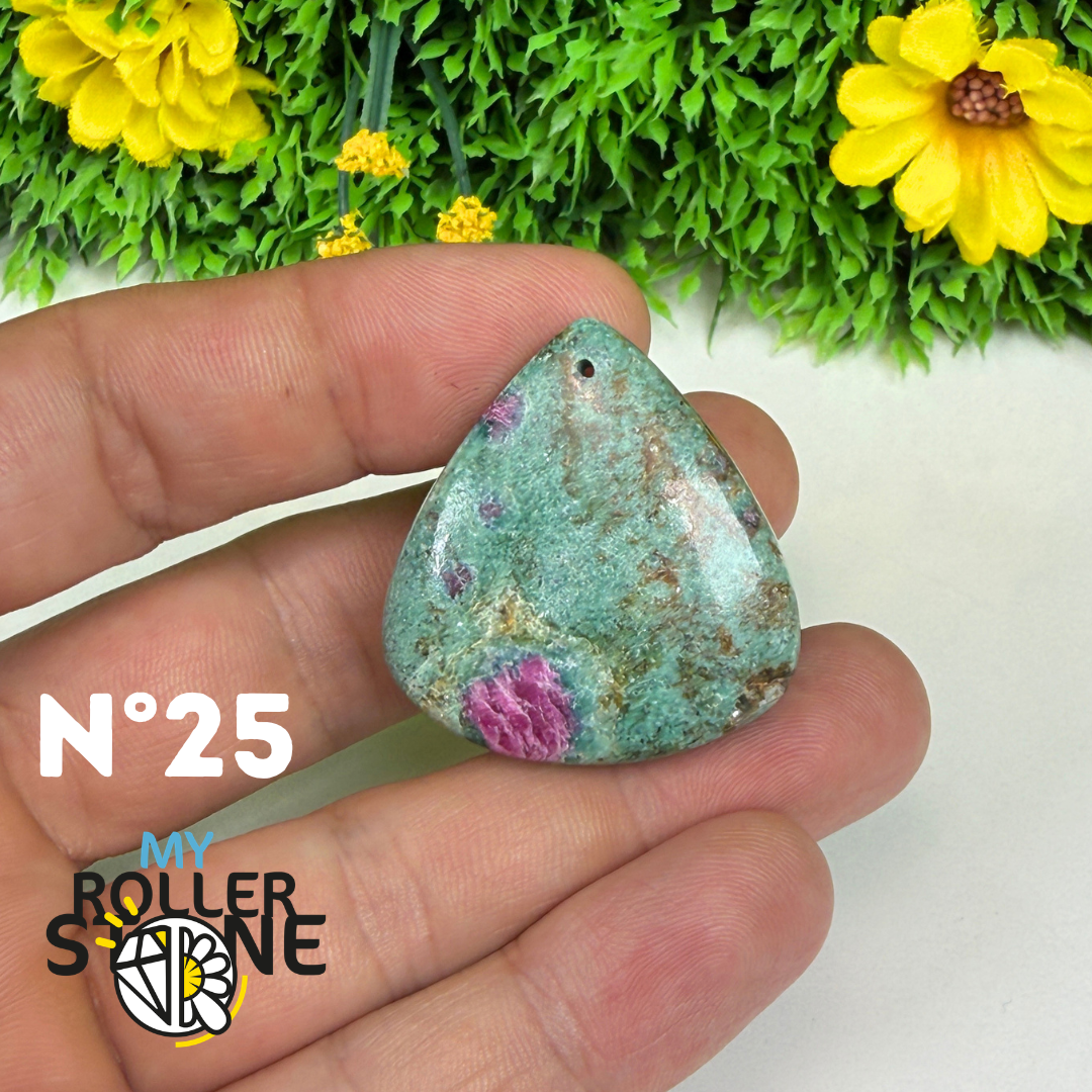 Pendentif percé Ruby Fushiste 5A