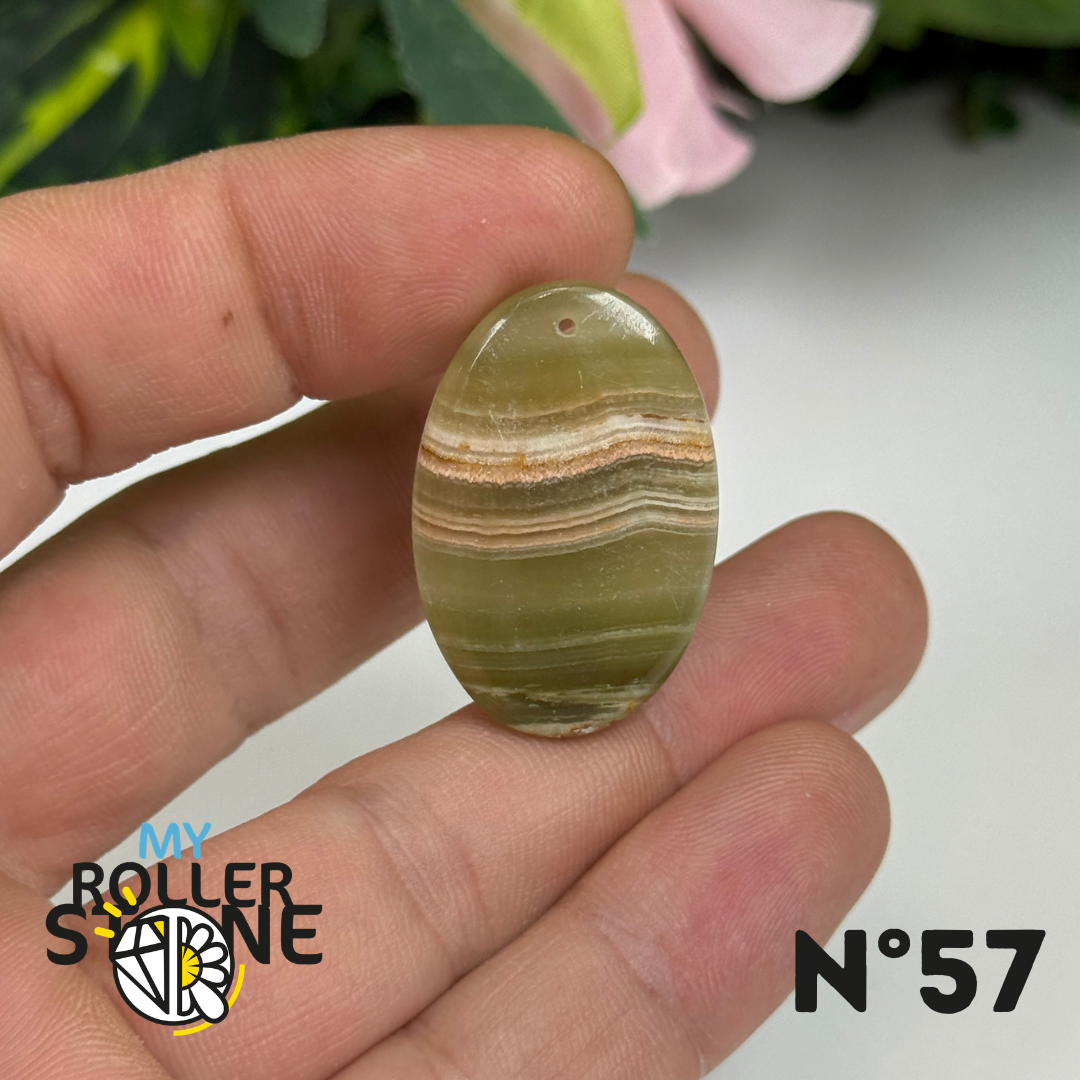 Pendentif Calcite Verte 5A Percé