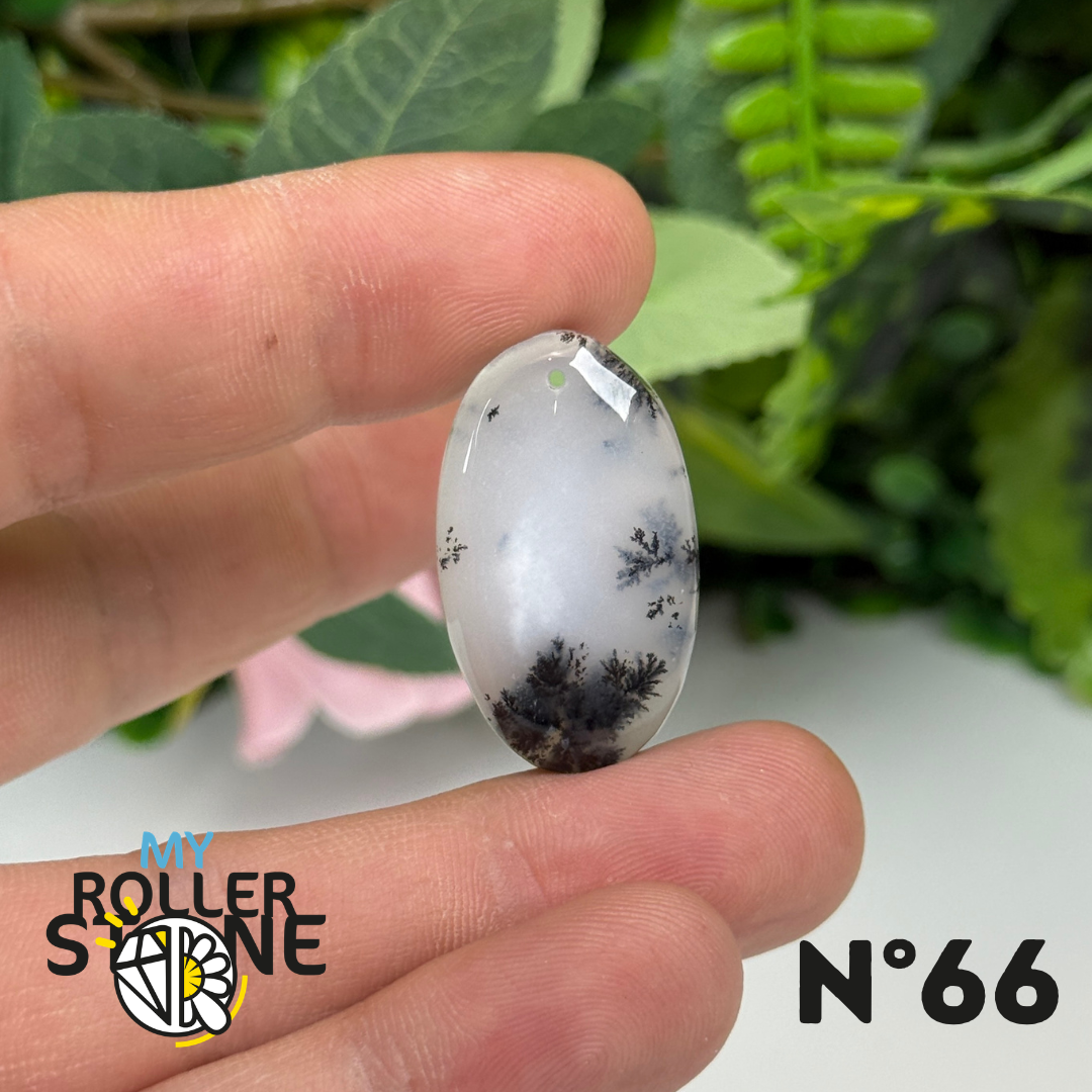 Pendentif Percé Opale Dendritrique