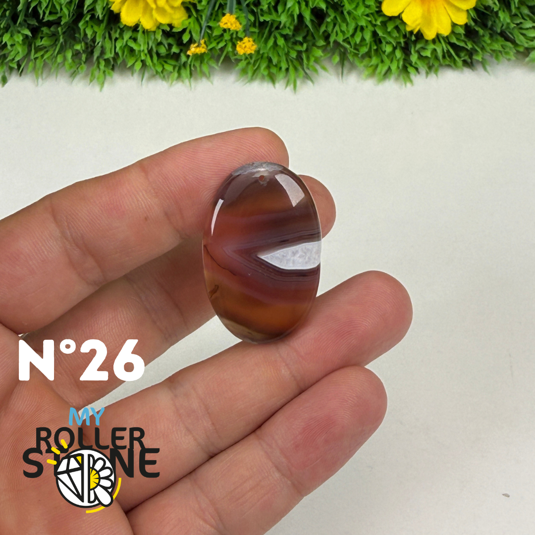 Pendentif percé Agate du Botswana 5A