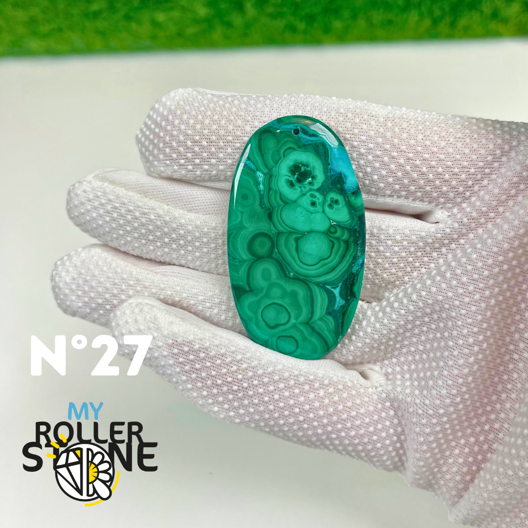 Pendentif Malachite 5A percé