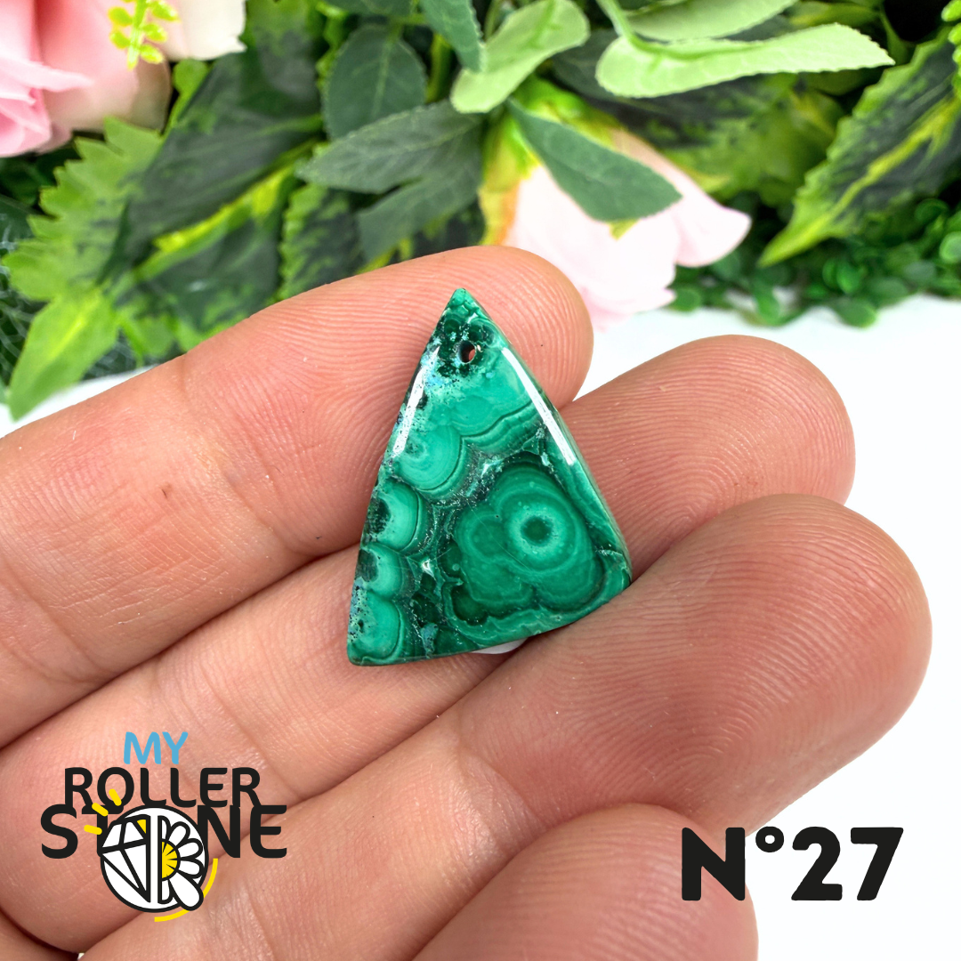 Pendentif Malachite Percé 5A