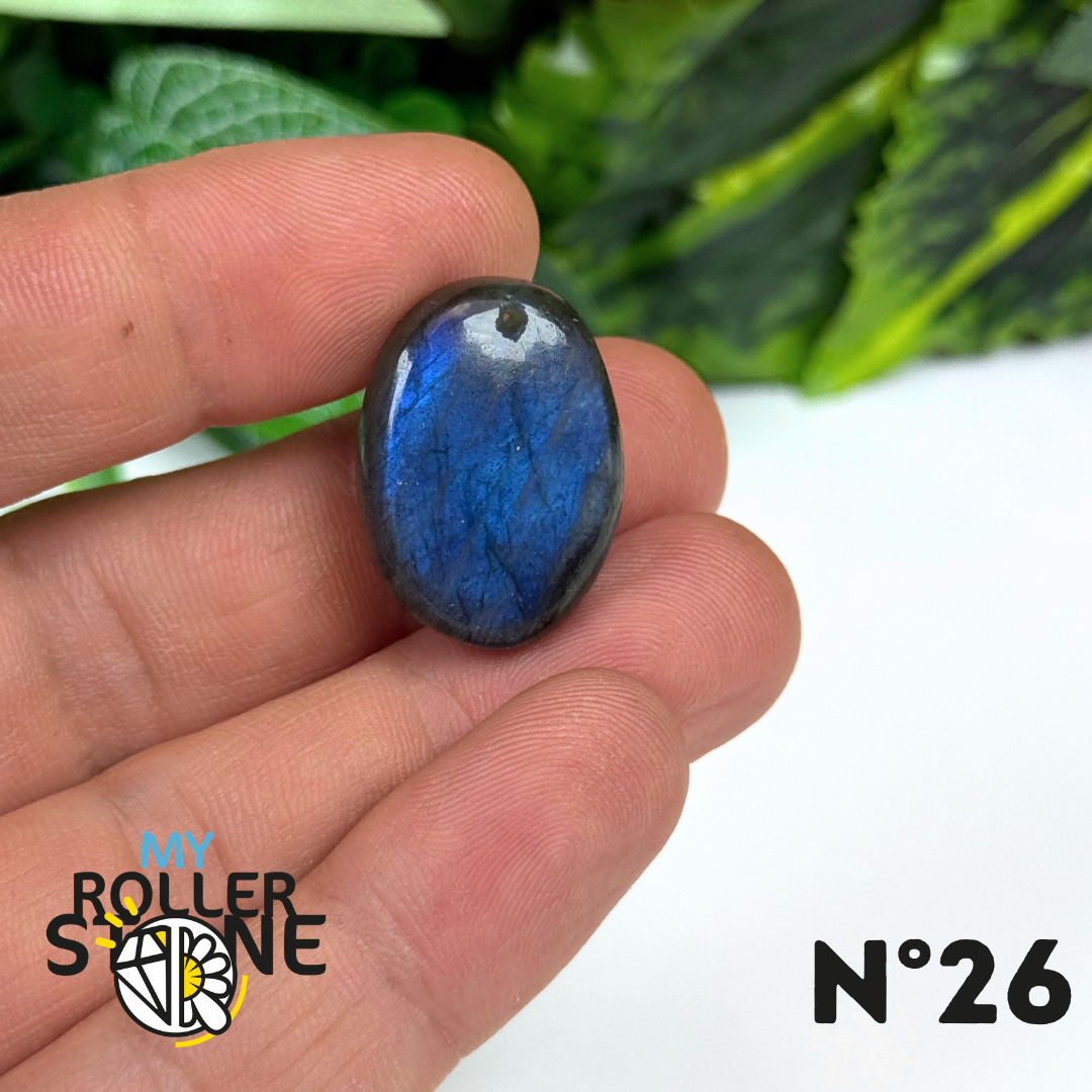 Pendentif Labradorite Blue fire percé 5A