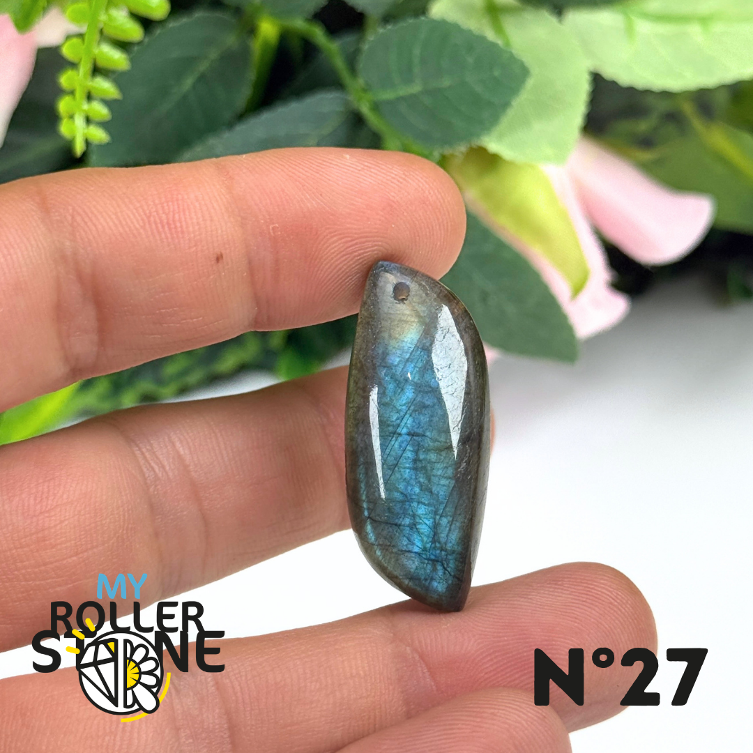Pendentif Percé Labradorite Multi Fire 5A