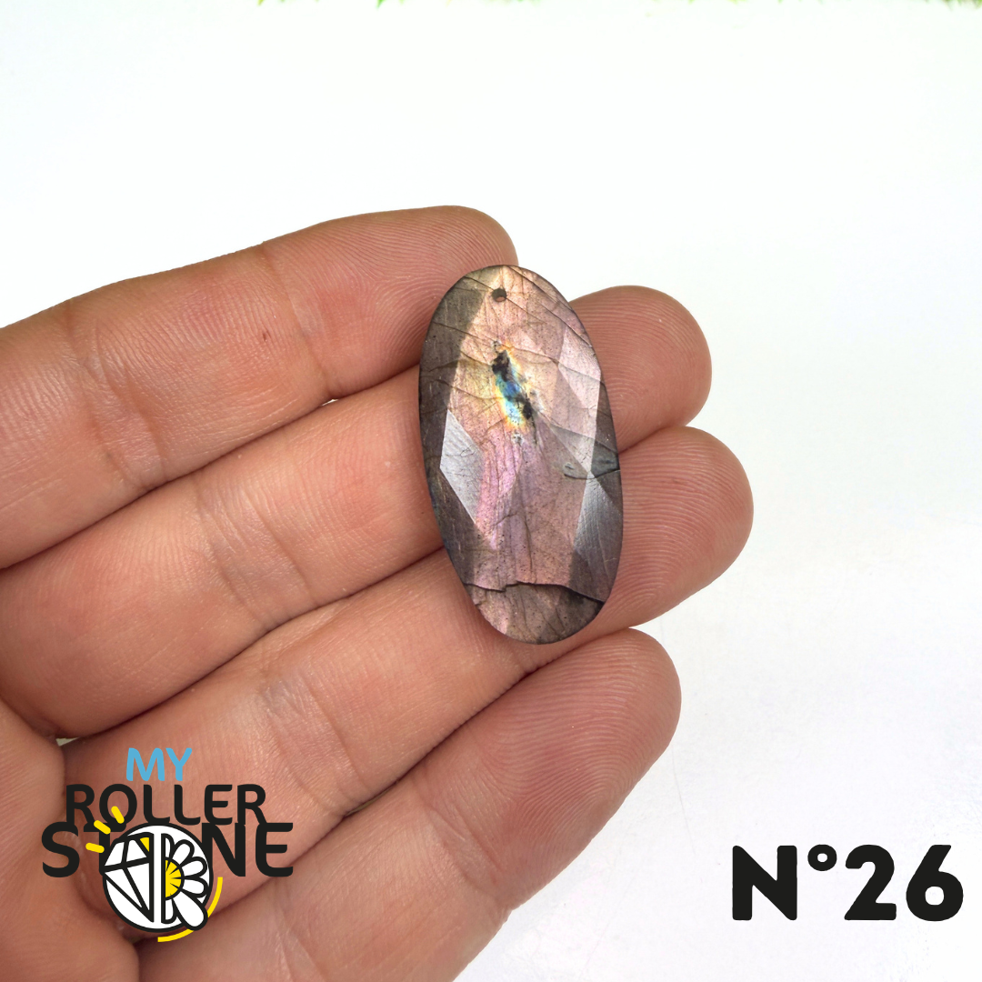 Pendentif Percé Spectrolite Violette