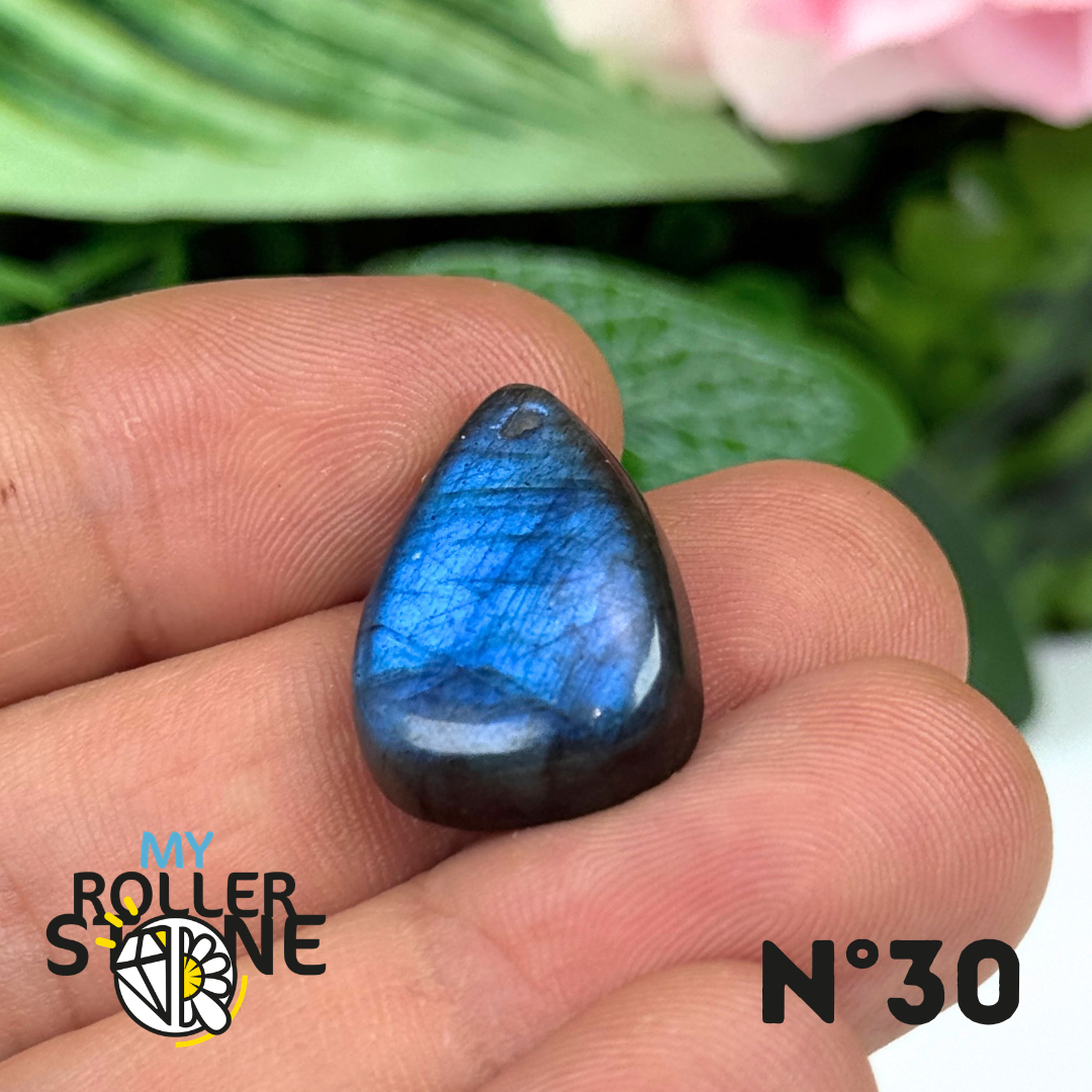 Pendentif Labradorite Blue fire percé 7A