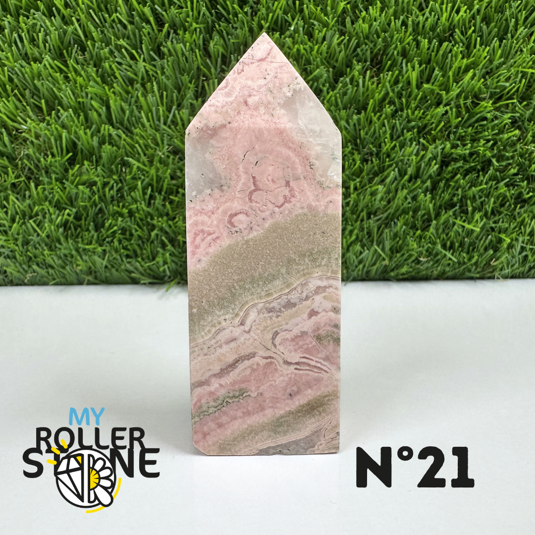 Pointes Pierre Rectangulaire Rhodochrosite