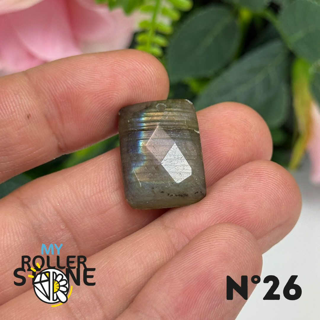 Pendentifs Labradorite Facettée Multi fire 5A