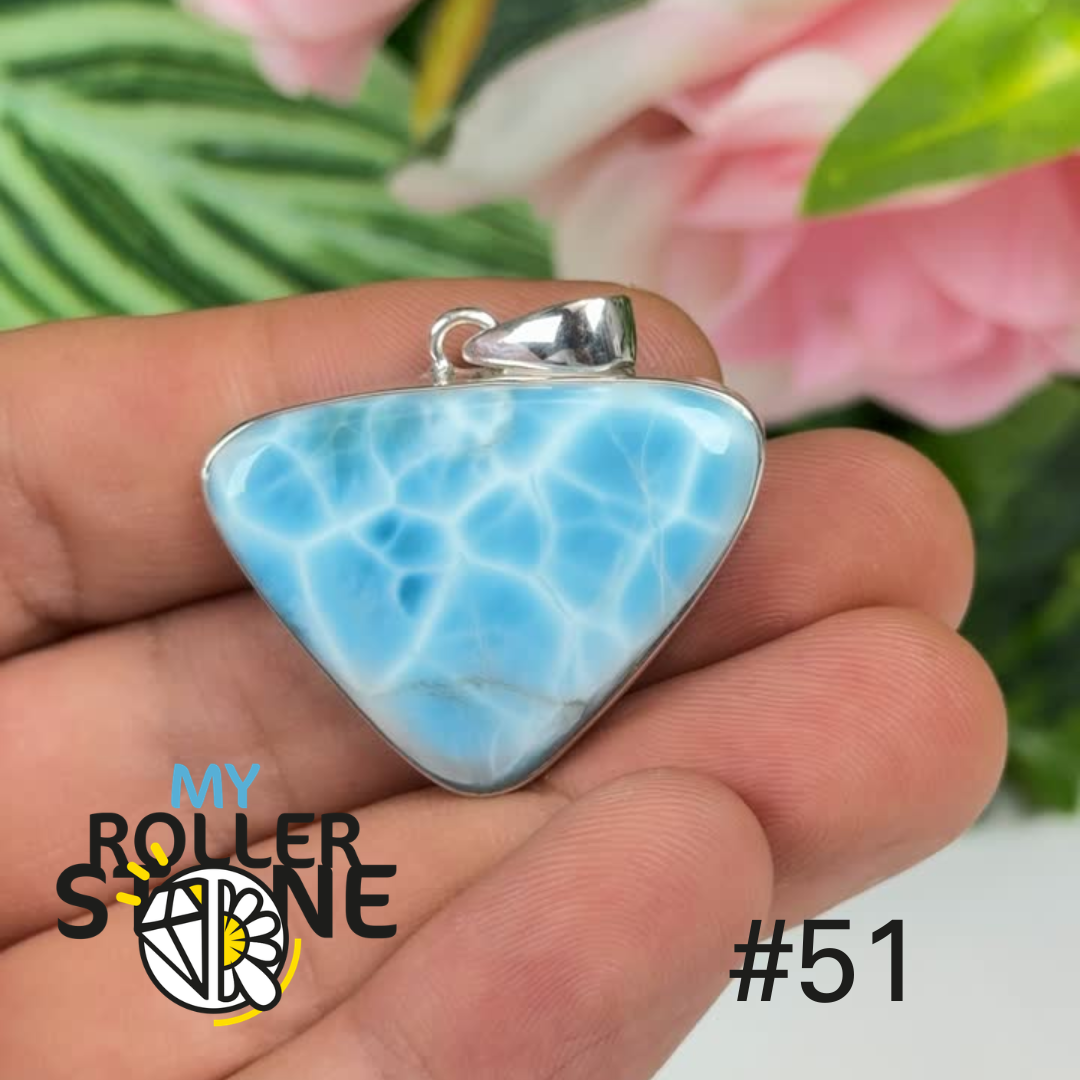 Pendentif argent larimar #IP51