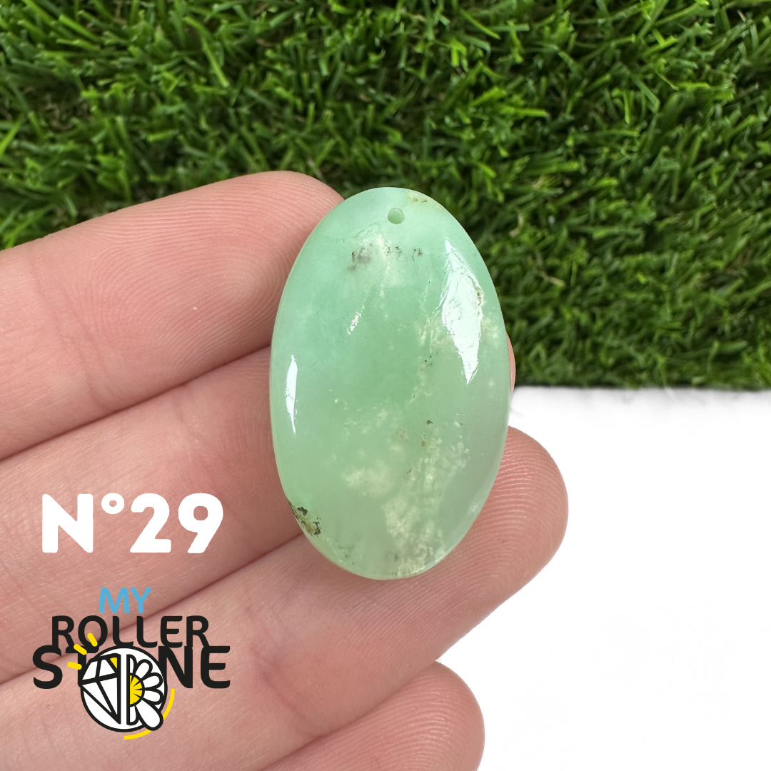 Pendentif Chrysoprase Percé