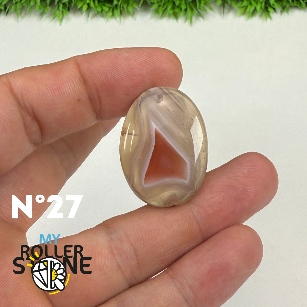 Pendentif percé Agate du Botswana 5A