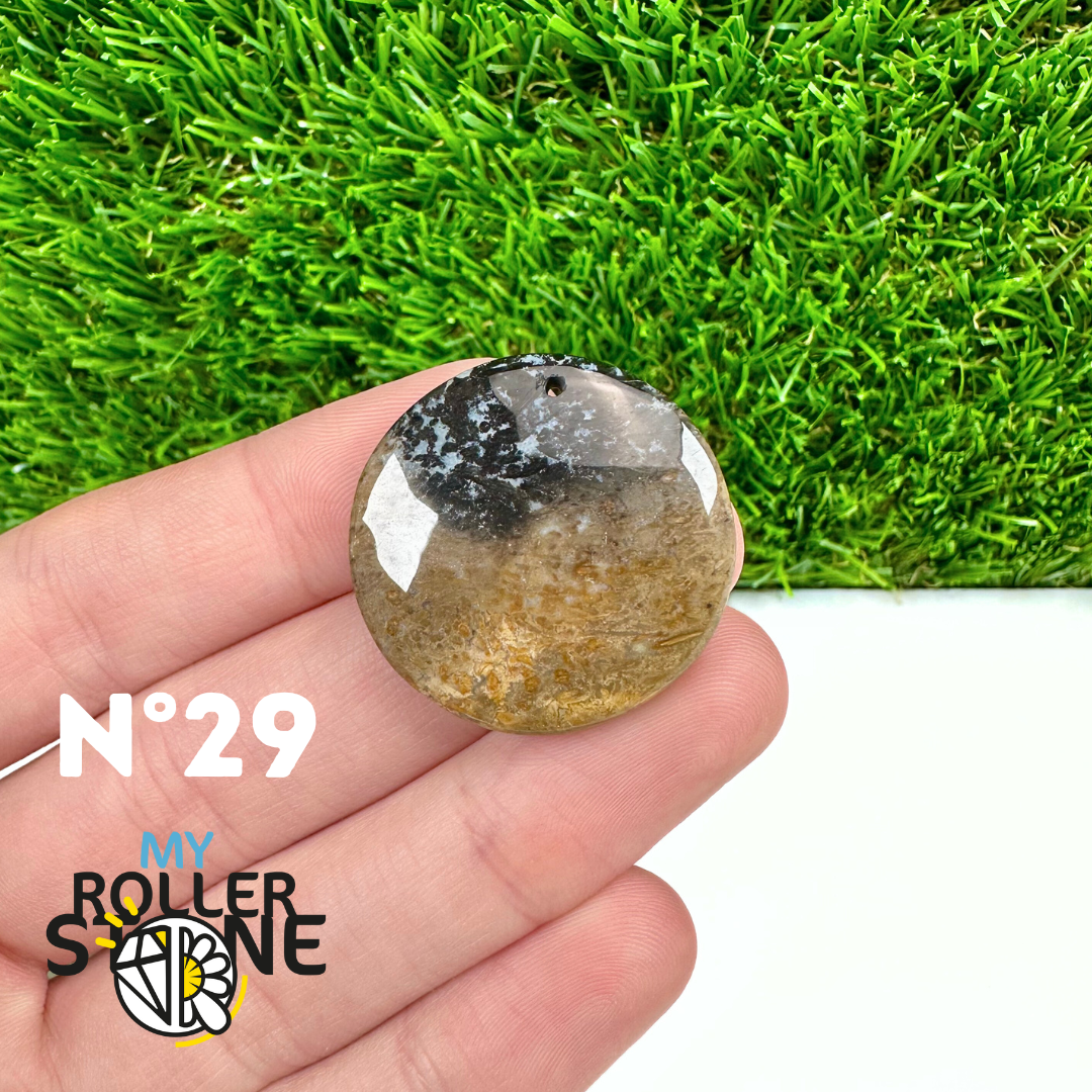 Pendentif Agate Racine de Palmier