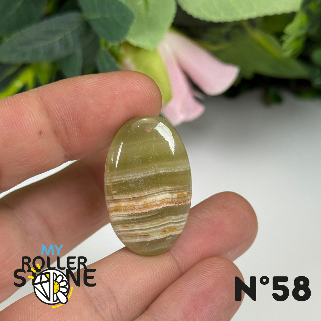Pendentif Calcite Verte 5A Percé