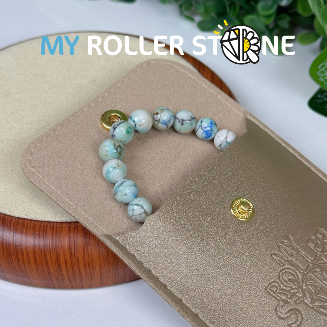 Bracelet Perle Azurite Chrysocolle Chili