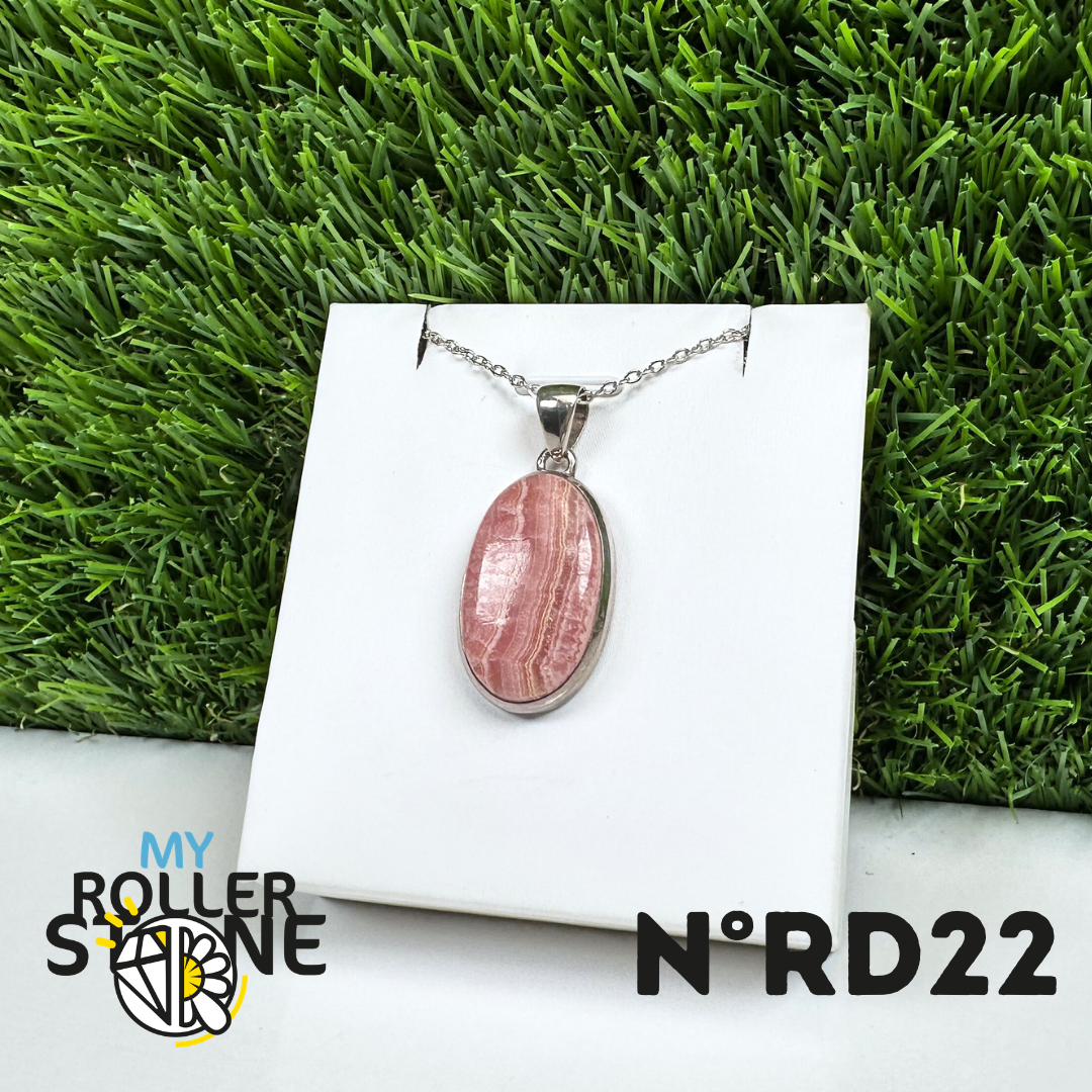 Pendentif Argent Rhodochrosite #22